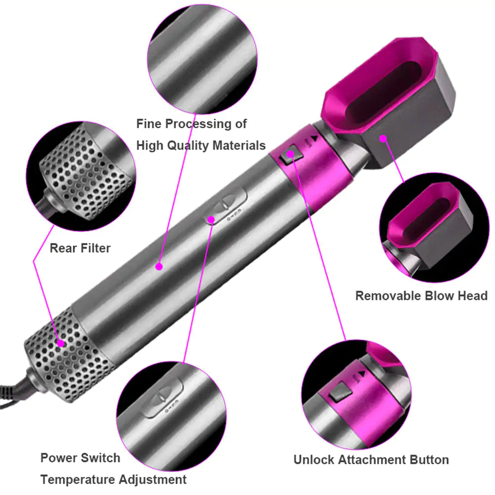 5-in-1 Curling Comb and Straightener